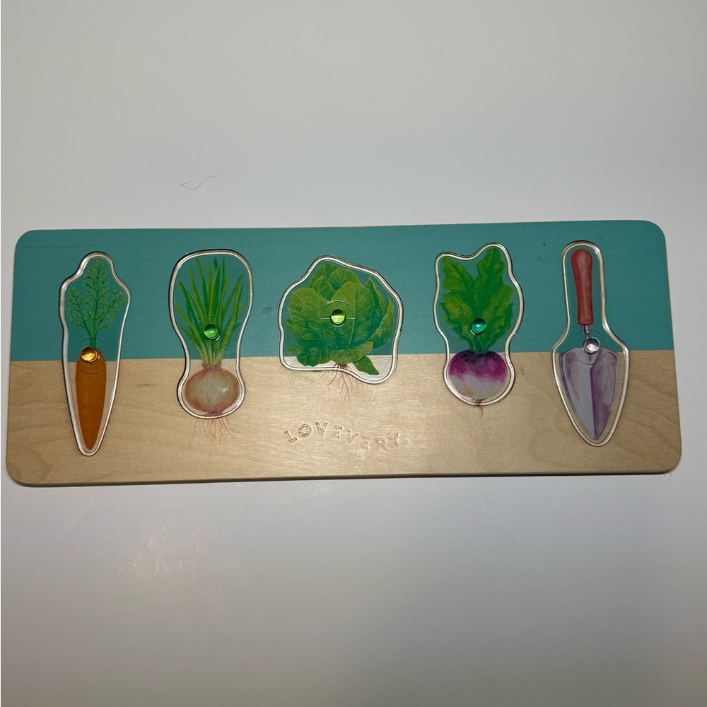 LovEvery Wooden Vegetable Puzzle for Kids - Multicolor